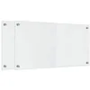 Image de vidaXL Protection de Cuisine 2 pcs Transparent 80 x 40 cm Verre trempé, Design Moderne, Plan de Travail Durable : Dosseret en Verre résistant à la Chaleur, pour Une déco stylée