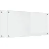Image de vidaXL Protection de Cuisine 2 pcs Transparent 100 x 50 cm, Design Moderne, Plan de Travail Durable : Dosseret en Verre résistant à la Chaleur, pour Une déco stylée