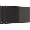 Image de vidaXL Protection de Cuisine 2 pcs Noir 70 x 40 cm Verre trempé, Design Moderne, Plan de Travail Durable : Dosseret en Verre résistant à la Chaleur, pour Une déco stylée