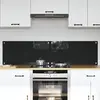 Image de vidaXL Protection de cuisine 2 pcs Noir 80 x 40 cm verre trempé