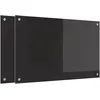 Image de vidaXL Protection de Cuisine 2 pcs Noir 80 x 50 cm Verre trempé, Design Moderne, Plan de Travail Durable : Dosseret en Verre résistant à la Chaleur, pour Une déco stylée