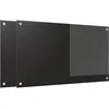 Image de vidaXL Protection de Cuisine 2 pcs Noir 90 x 50 cm Verre trempé, Design Moderne, Plan de Travail Durable : Dosseret en Verre résistant à la Chaleur, pour Une déco stylée