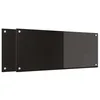 Image de vidaXL Protection de Cuisine 2 pcs Noir 100 x 40 cm Verre trempé, Design Moderne, Plan de Travail Durable : Dosseret en Verre résistant à la Chaleur, pour Une déco stylée