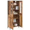 Image de vidaXL Haut Armoire 2 pc Bois Ancien 69,5 x 34 x 180 cm