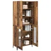Image de vidaXL Haut Armoire Bois Ancien 69,5 x 34 x 180 cm Bois d'ingénierie, Rangement Salon, Armoire rectangulaire, Meuble Moderne, unité stylée, Buffet à Plusieurs Compartiments, Design Compact