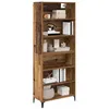 Image de vidaXL Haut Armoire Bois Ancien 69,5 x 34 x 180 cm Bois d'ingénierie, Buffet de salon, unité de rangement rectangulaire, mobilier moderne, cabinet en bois d'ingénierie, gain de place, multifonctionnel