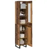 Image de vidaXL Haut Armoire Bois Ancien 34,5 x 34 x 180 cm Bois d'ingénierie