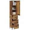 Image de vidaXL Haut Armoire Bois Ancien 34,5 x 34 x 180 cm Bois d'ingénierie, Buffet Élégant, Meuble Rectangulaire, Rangement Pratique, Parfait pour Salle à Manger, Cuisine