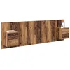 Image de vidaXL Tête de lit avec Armoire 3 pcs Bois Ancien Bois d'ingénierie, Chambre Moderne, Design rectangulaire, Rangement spacieux, fonctionnalités Multi, tête de lit Murale, Gain de Place