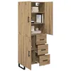 Image de vidaXL Haut Armoire 2 pcs Chêne Artisanal 69,5 x 34 x 180 cm, Buffet Moderne à l'élégance, Rangement Pratique, Meuble de Salle à Manger stylé, Grand Espace