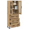 Image de vidaXL Haut Armoire 2 pc Chêne Artisanal 69,5 x 34 x 180 cm