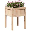 Image de vidaXL Cache-Pot de Jardin Nature 50 x 50 x 70 cm Bois de pin Massif, Design de Jardin et de terrasse, carrés Modernes, Solutions durables pour Un Quotidien élégant, Confort et praticité