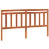 Image de vidaXL Tête de lit avec tête de lit Cire Marron 185,5 x 100 cm, Tête de lit rectangulaire Moderne, en pin Solide, Style Minimaliste, Accessoire Chambre, déco Tendance