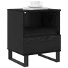 Image de vidaXL Armoire de lit Chêne noir 40 x 35 x 50 cm Bois d'ingénierie, Chambre, Rectangulaire, Moderne, Design durable pour des espaces élégants et fonctionnels, Matériaux écologiques utilisés, Confort a