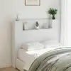 Image de vidaXL Tête de lit Blanc 120 x 16,5 x 103,5 cm Bois d'ingénierie