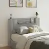 Image de vidaXL Tête de lit Gris Sonoma 140 x 16,5 x 103,5 cm Bois d'ingénierie