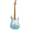 Image de Fazley Sunset Series Dawn HSS Metallic Lake Blue guitare électrique avec housse