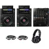 Image de AlphaTheta CDJ-3000X pack débutant lecteurs multimédia DJ avec table de mixage Pioneer DJ DJM-750MK2