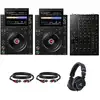 Image de AlphaTheta CDJ-3000X pack débutant lecteurs multimédia DJ avec table de mixage AlphaTheta DJM V5
