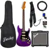 Image de JET Guitars JS-300 Plum R pack débutant guitare électrique