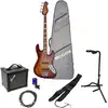 Image de Mooer MBJ420 Red Burst Pack Débutant Basse Électrique