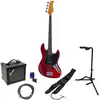 Image de Sire Marcus Miller V3 New Gen 4-String Candy Apple Red Pack Débutant Basse Électrique