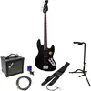 Image de Sire Marcus Miller V3P 4-String Black Satin Pack Débutant Basse Électrique
