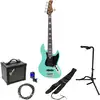 Image de Sire Marcus Miller V5R 5-String Mild Green Pack Débutant Basse Électrique 5 Cordes