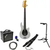 Image de Sire Marcus Miller Z3 5-String Silver Sparkle Pack Débutant Basse Électrique 5 Cordes
