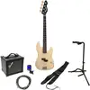 Image de Slick Guitars SLPB Vintage Cream Pack Débutant Basse Électrique
