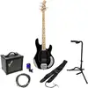Image de Sterling by Music Man StingRay Ray4 Black pack débutant basse électrique