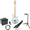 Image de Sterling by Music Man StingRay Ray4 Mint Green pack débutant basse électrique