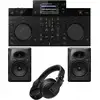 Image de AlphaTheta XDJ-AN + enceintes de monitoring + casque