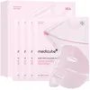 Image de medicube Masque en Gel au Collagène Rose et PDRN d'ADN de Saumon - Pour un Effet Peau de Verre - Élasticité, Hydratation, Fermeté et Nutrition - Soin Visage Coréen, Collagène - Lot de 4 x 28g
