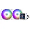 Image de Zalman Alpha2 DS AIO CPU Liquid Cooler, AMD AM5/AM4, Intel LGA 1851/1700/1200/1151, écran LCD personnalisable de 2,7" (blanc, 240 mm)