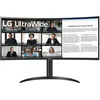 Image de LG UltraWide 34WR55QC-B 34" Moniteur Ultra Large - Dalle VA résolution UWQHD 3440x1440, 5ms (GtG) 100Hz, HDR 10, sRGB 99%, AMD FreeSync, courbure 1800R, Noir