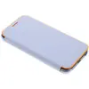 Image de Samsung Coque Folio à Rabat pour Samsung Galaxy A3 2017 - Bleu/Orange Fluo