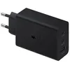 Image de Adapteur secteur ultra rapide universel Samsung Trio avec 2 USB-C et 1 USB-A 65 W Noir en occasion ou reconditionné