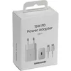 Image de SAMSUNG Chargeur Secteur 15W USB C avec Cable Blanc