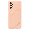 Image de Samsung Card Slot Cover Étui avec Poche pour Carte pour Galaxy A23 5G, Pêche