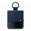 Image de Samsung Coque Silicone avec Anneau Bleu Marine Flip 4