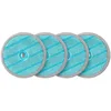 Image de Samsung VCA-SPW95/VT Lot de 4 tampons en Microfibre pour Balai VCA-WBA95/GL, réutilisables, antibactériens, Ø 17 cm, Bleu