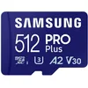 Image de Samsung Carte mémoire microSDXC Pro Plus, Interface UHS-I, 512 Go, Vitesse de Lecture jusqu'à 180 Mo/s, capturez Le Moment comme Un Pro, MB-MD512SA/EU, avec Adaptateur SD