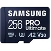 Image de Samsung Carte Mémoire MicroSDXC, PRO Ultimate MB-MY256SA/WW, 256 Go, vitesse de lecture jusqu'à 200 Mo/s, fournie avec adaptateur SD