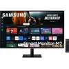 Image de Samsung Smart Monitor M7 Noir - 32'' - Dalle VA, UHD 4K (3840 x 2160), 60Hz, 4ms, Inclinable, 2 x HDMI (2.0), USB-C (65W), 3 x USB-A, Smart TV, Gaming Hub, LS32DM702UUXEN
