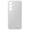 Image de Coque en silicone avec lanière pour Samsung Galaxy S24 FE Gris en occasion ou reconditionné