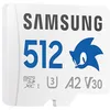 Image de Samsung Carte mémoire microSDXC Sonic Pro Plus, Interface UHS-I, 512 Go, Vitesse de Lecture jusqu'à 180 Mo/s, Toujours Plus de Vitesse pour Les Consoles, MB-MD512SA/LC1, avec Adaptateur SD