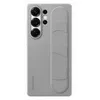Image de Coque en silicone avec lanière et support gris pour Samsung Galaxy S25 Ultra en occasion ou reconditionné