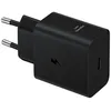 Image de Chargeur Secteur sans câble Samsung 45 W Type C GaN pour appareils Galaxy Noir