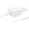 Image de Chargeur + câble SAMSUNG 45W USB-C GaN + cable 1.8m 45W